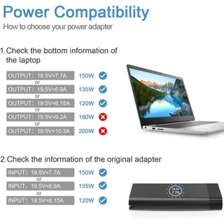 รุ่นใหม่ HP Adapter ของแท้ 19.5V/7.7A 150W/19.5V/10.3A 200W หัวขนาด 4.5*3.0mm สายชาร์จ เอชพี อะแดปเตอร์, สายชาร์จ HP