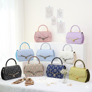 (พร้อมส่ง) กระเป๋าผ้าไทย แบรนด์ลภา - ทรงแอปเปิ้ลมินิ อะไหล่เ…