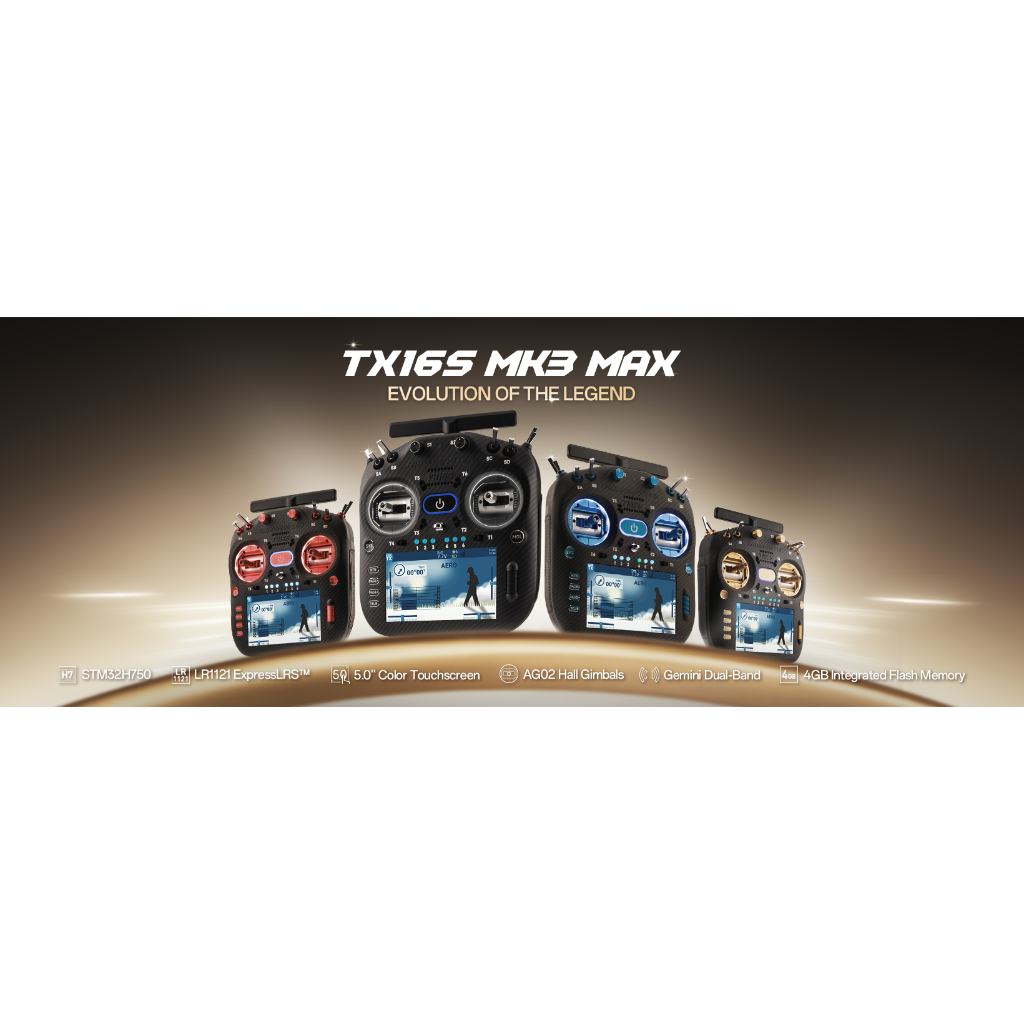 RadioMaster TX16S MK3 MAX Radio Controller (ELRS/M2) (ไม่รวมแบตเตอรี่และรีซีฟเวอร์)