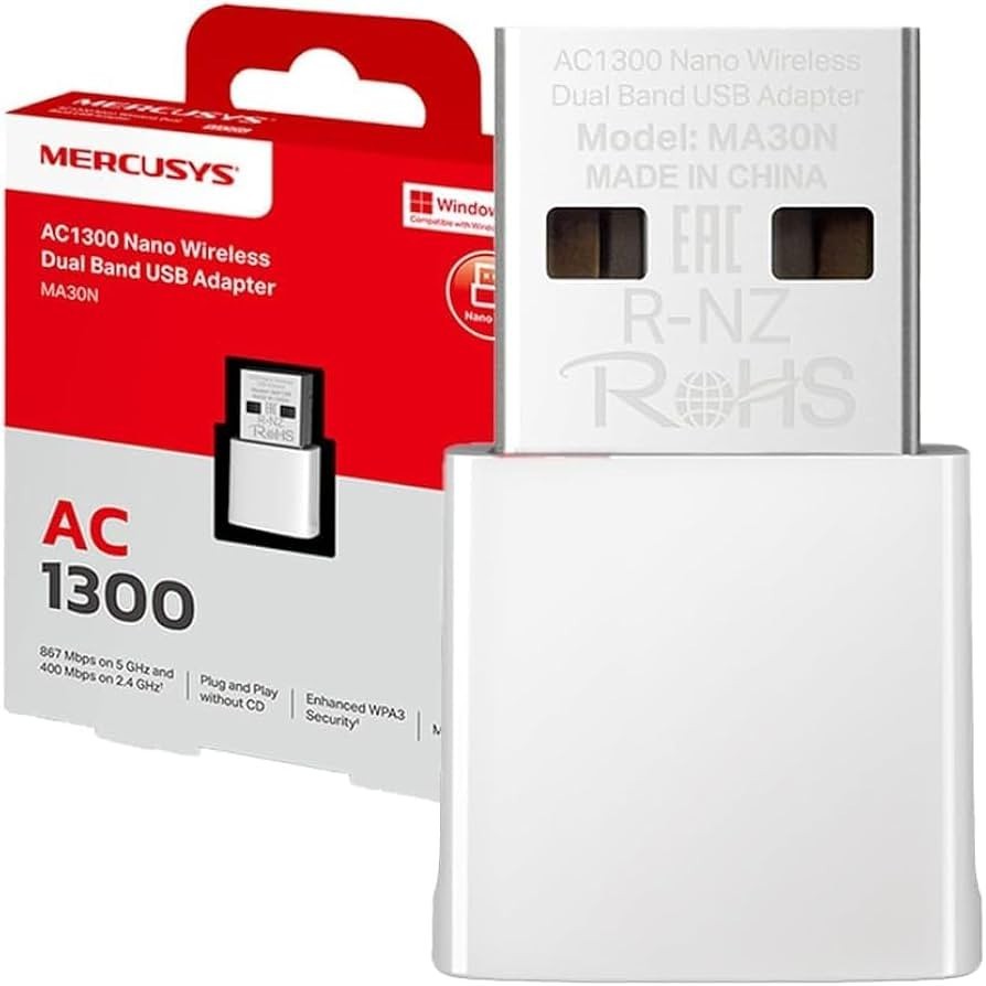MERCUSYS MA30N AC1300 Dual Band usb wireless adapter