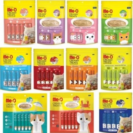 Me-O Creamy Treat มีโอ ครีมมี่ ทรีต ขนมแมวเลีย 20ซอง/แพ็ค*โปรดอ่านรายละเอียดก่อนสั่งซื้อ