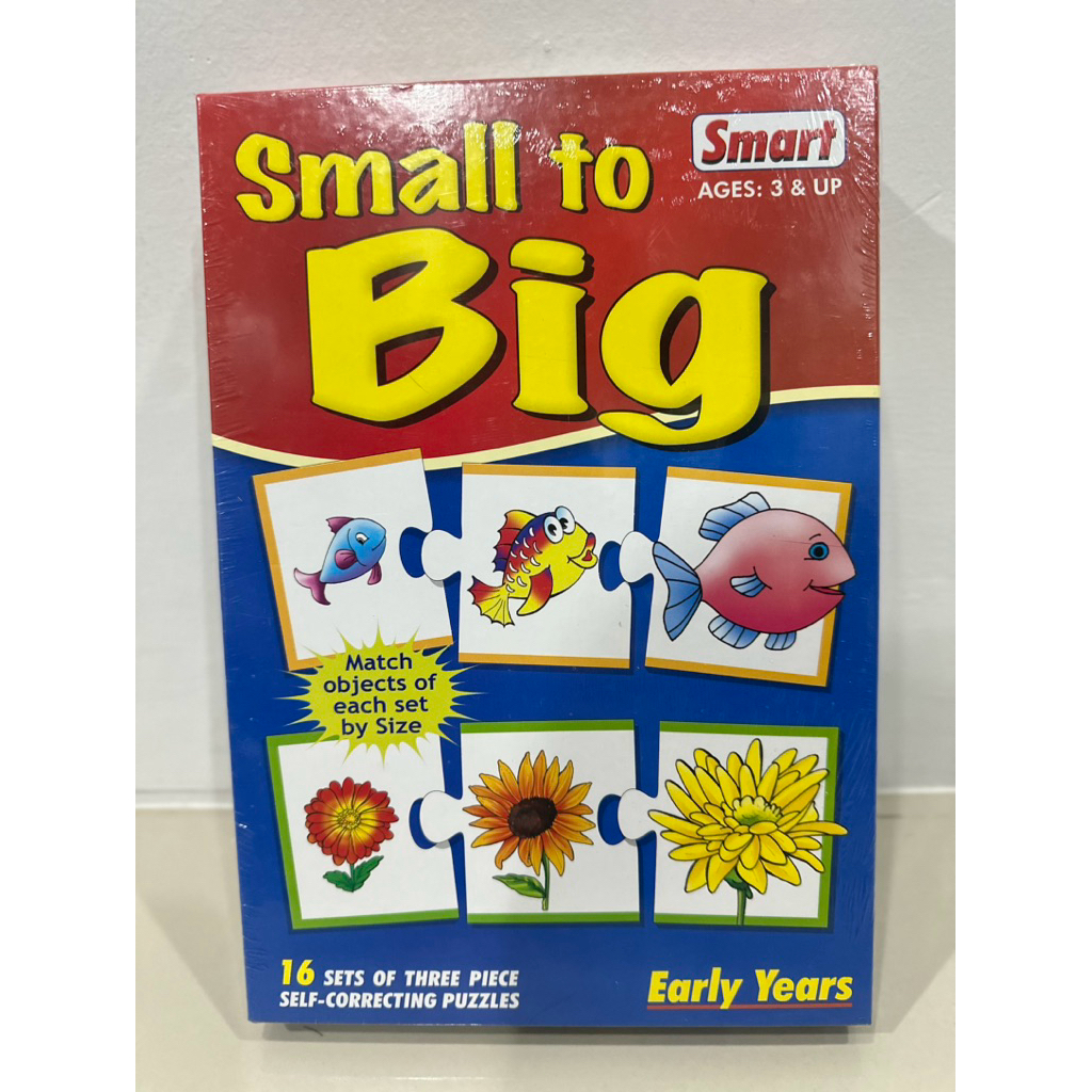 Smart – Small to Big เกมจับคู่ขนาดเล็ก กลาง ใหญ่ ของเล่นเด็ก 3 ขวบ ฝึกสมอง ของเล่นเสริมพัฒนาการ เกมการศึกษาเด็ก