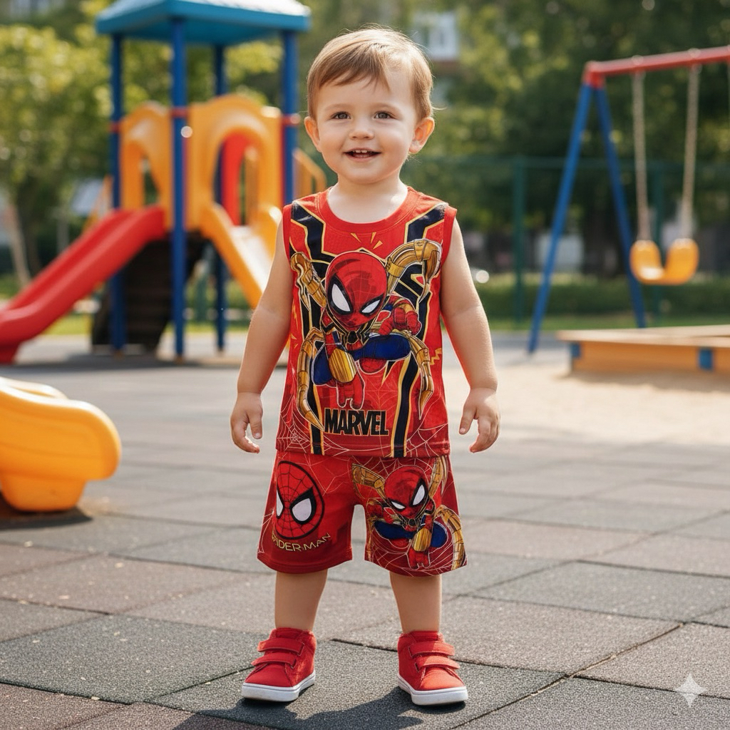 ชุดเด็ก (รหัสG06) ผ้าไมโคร เสื้อ+กางเกงขาสั้น ไซส์S 1-3ปี/8-11กิโล ไซส์M 3-6/ปี12-16กิโล พร้อมส่งจากไทย - รูปที่ 3