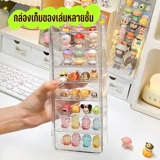 8 ช่อง กล่องโชว์โมเดล กล่องอะคริลิคใส ตู้ใส่โมเดล มีตัวกั้นปรับได้ ฝาปิดแม่เหล็ก กันตก กันฝุ่น สำหรับนักเรียน ออฟฟิศ