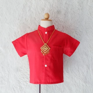 เฉพาะเสื้อผ้าไทยพี่หมื่นแขนสั้นของเด็กพร้อมส่ง