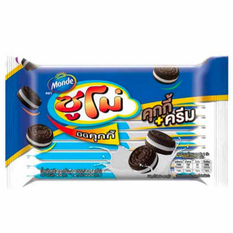 ซูโม่ มินิคุกกี้ ไส้ครีมนมและช็อกโกแลต 28 กรัม แพ็ค 12 ซอง - รูปที่ 2