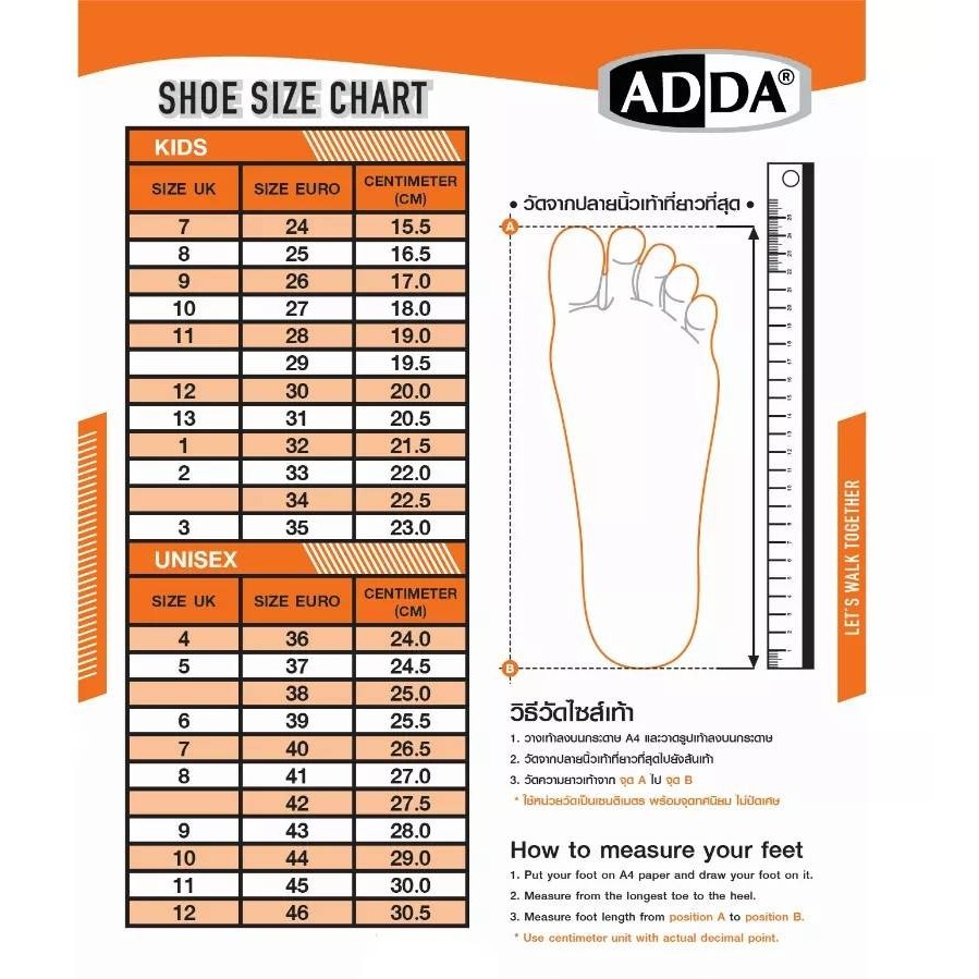 ADDA PU รองเท้าแตะลำลอง แบบสวม รุ่น 92C20-M1 (ไซส์ 6-9) พร้อมส่งด่วน - รูปที่ 7