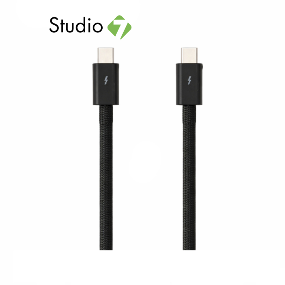 สายชาร์จ TITANV THUNDERBOLT 4 USB-C to USB-C 240W 1.5M. Knitting Black by Studio7
