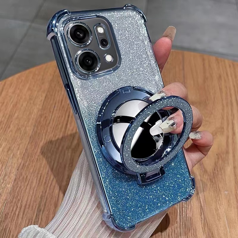 เคสตั้งได้ กริตเตอร์ หรูหรา  สำหรับ OPPO Reno15 15F 15Pro 15Promax เคส กันกระแทก ป้องกันกล้อง  ตั้งได้ F2