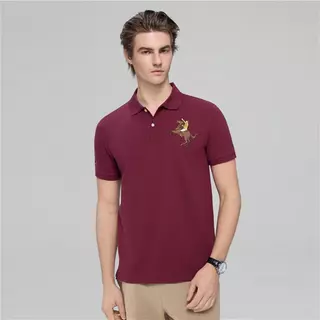 GIORDANO เสื้อโปโลผู้ชาย Men's Slim Napoleon Polo 01016210
