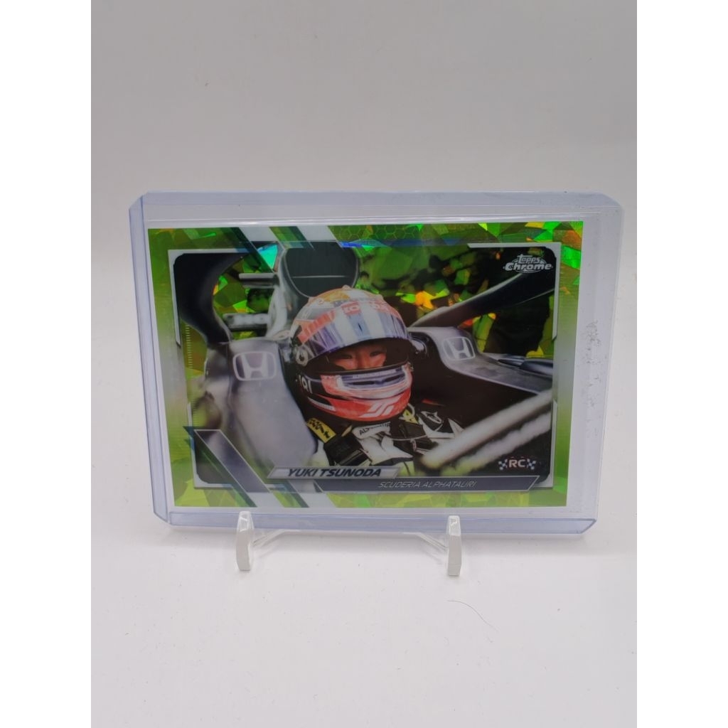 การ์ด f1 2021 topps chrome sapphire yuki tsunoda rc limited /199