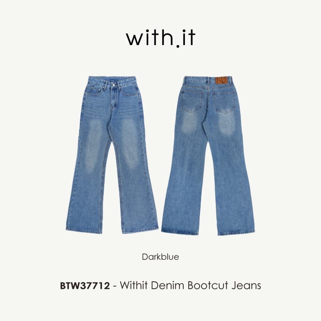 Withit Denim Bootcut Jeans กางเกงยีนส์บูทคัท - BTW37712