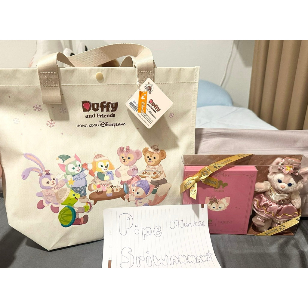 ขายขาดทุน 💖 กระเป๋า Duffy & Friends + 20th anniversary กล่องของขวัญ LinaBell + Chocolate Godiva  💖 ข