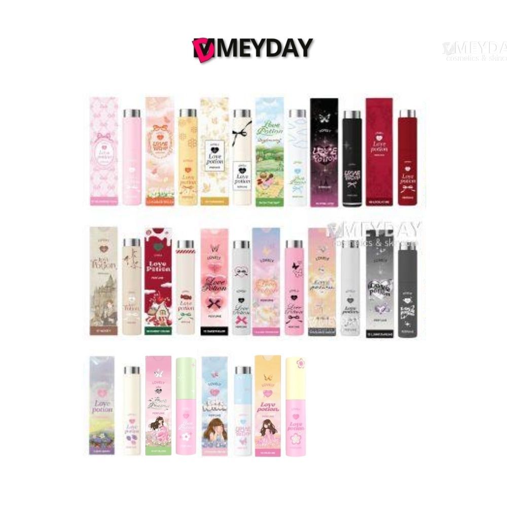 น้ำหอมซ้อการ์ด Love Potion Lovely Perfume Blooming Girl เลิฟ โพชั่น เลิฟลี่ เพอร์ฟูม บลูมมิ่ง เกิร์ล 10 ml