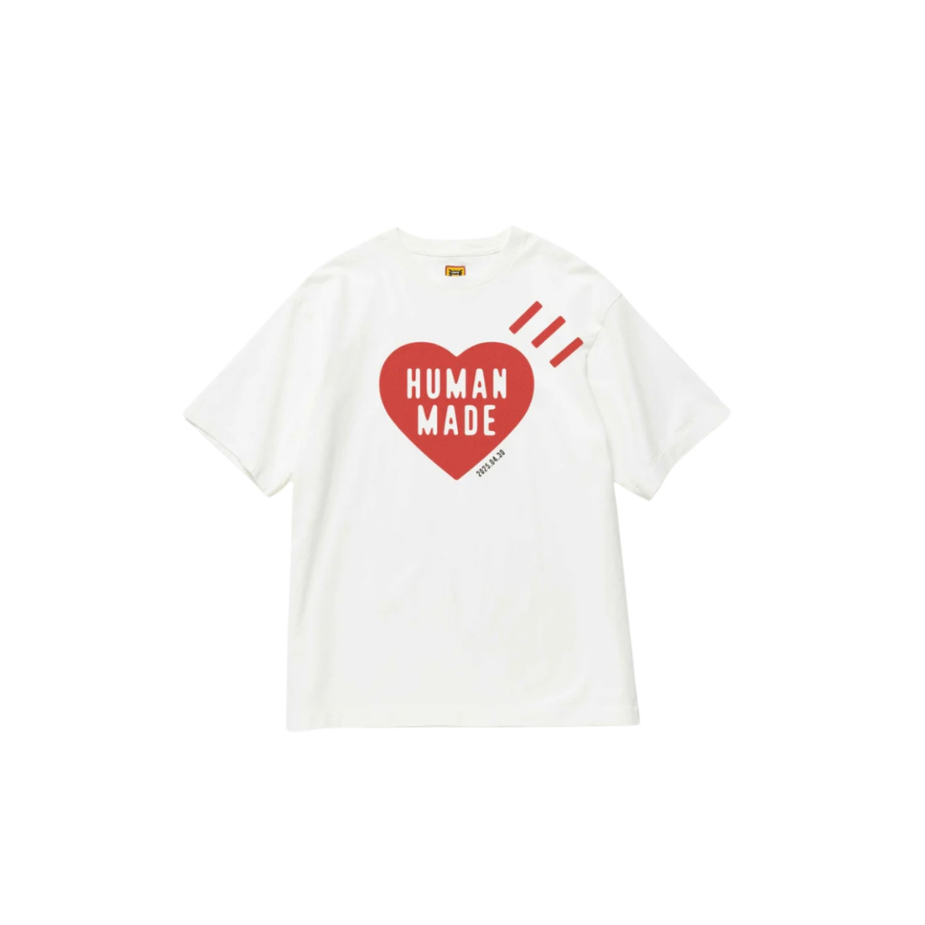 เสื้อยืด HUMAN MADE สีแดง ไซส์ XS-2XL สำหรับผู้ชาย