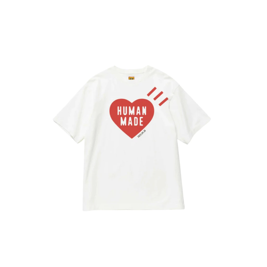 เสื้อยืด HUMAN MADE สีแดง ไซส์ XS-2XL สำหรับผู้ชาย