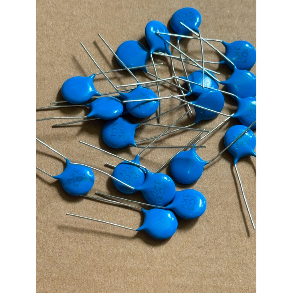 5ตัว  C Ceramic 103/3kv ,103 (แพ็ค 5 ตัว) ซีเซรามิค ตัวเก็บประจุ มีสินค้าพร้อมส่งในไทย