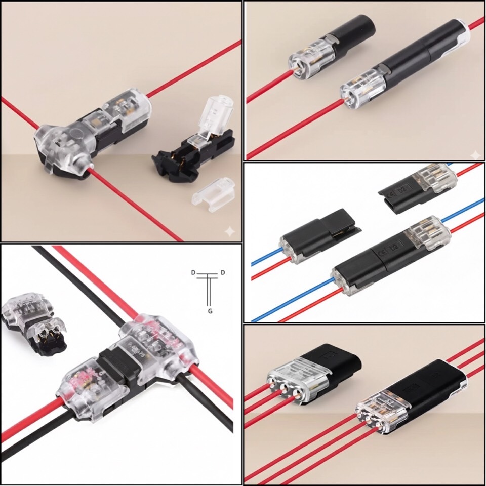 ขั้วต่อสายไฟ ปลั๊กเชื่อมต่อสายไฟรถยนต์ 12V 1ออก1  1ออก2  2ออก2  2ออก4 3ออก3 กันน้ำ ราคาโรงงาน พร้อมส่ง