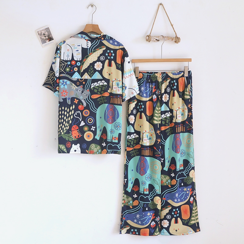 ชุดนอน Muslin Pajamas Silk Satin รุ่น Little Stories (N5188 T5188 L5188)  | ชุดนอนชุดเที่ยว - รูปที่ 4