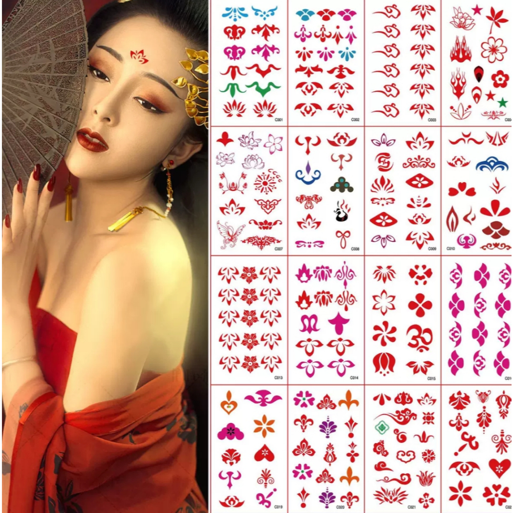 L&L สติ๊กเกอร์ แผลปลอม ตกแต่งร่างกายงานฮาโลวีน รอยสัก แทททู tatto จีน จีน