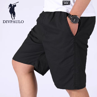 DIVPAULO DK-919 กางเกงขาสั้นลำลอง เอวยางยืด มีเชือกปรับได้ ฟ…