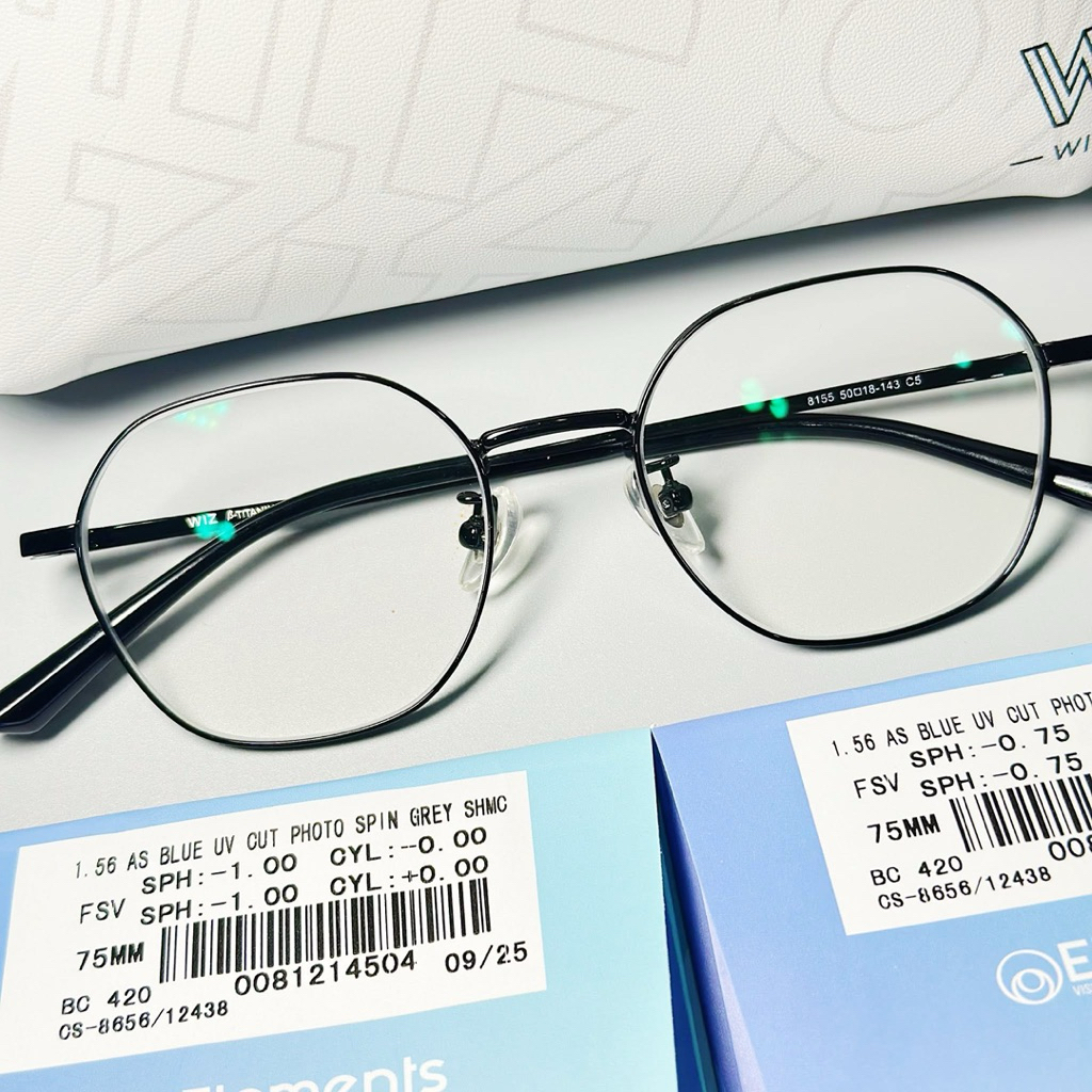กรอบแว่นแบรนด์ WIZ B-titanium รุ่น 8155 ขนาด 50-18-143mm