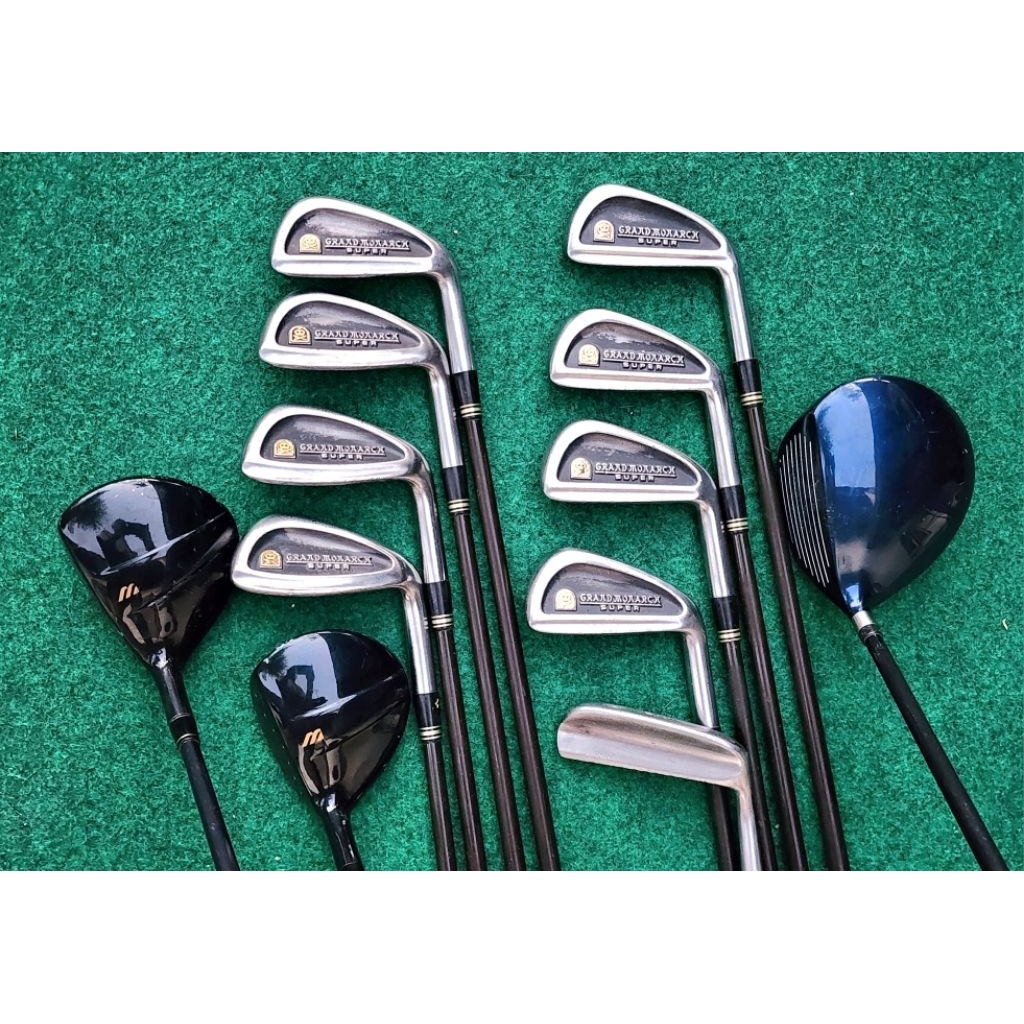 Sale 2.2:ไม้กอล์ฟมือสอง  ชุดกอล์ฟชายเหล็ก Mizuno GRAND MONARCH SUPER กราไฟต์ มือสอง (ไม่มีถุง)