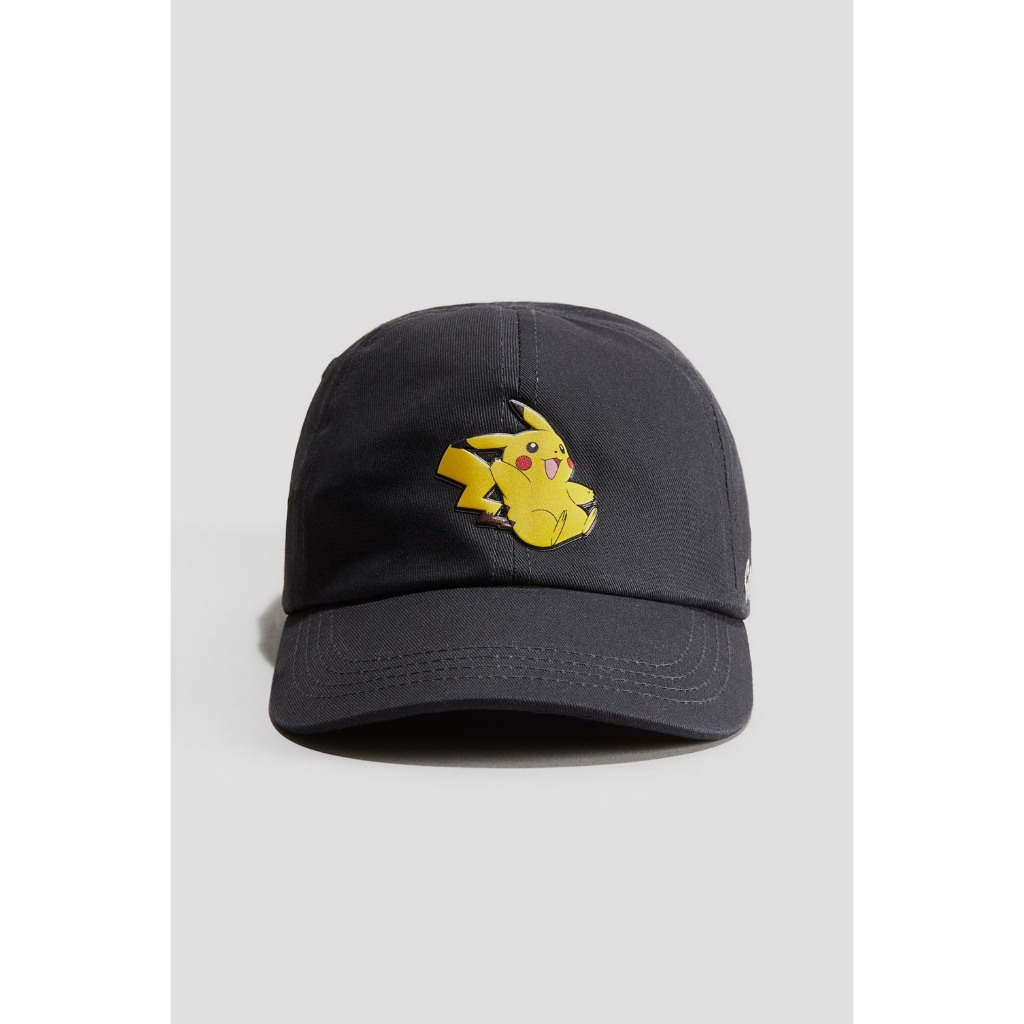 H&M Cap หมวกแก๊ป สีดำ ลายการ์ตูน ปรับความยาวได้ ไซด์ 1.5-6 ปี /6-10 ปี
