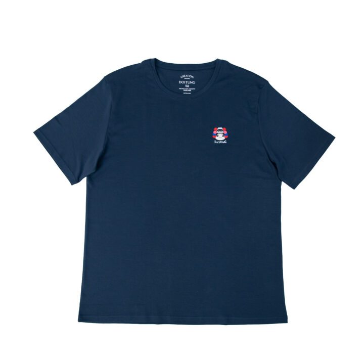 DoiTung เสื้อยืด Half Family . Indigo L