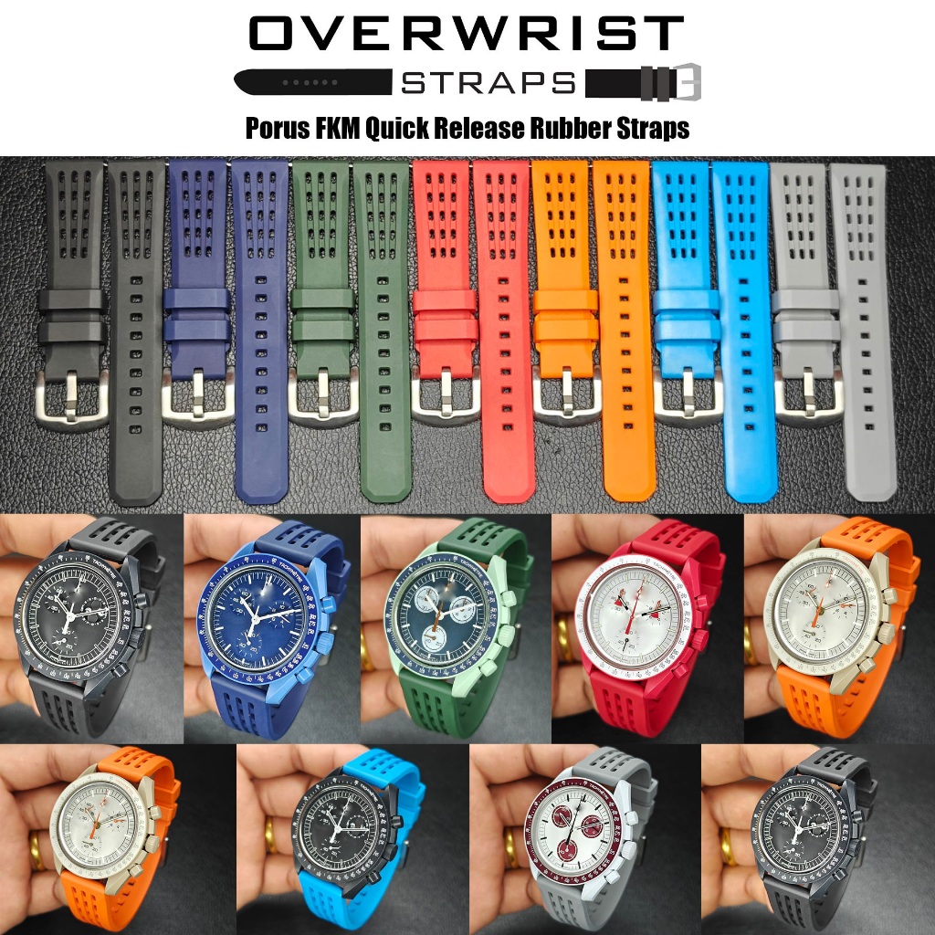 สายนาฬิกาแบบยางรุ่น Porus FKM Quick Release Rubber Straps