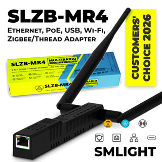 SMLIGHT SLZB-MR Series (MR1U-MR5U) - Dual Radio Zigbee & Thr…