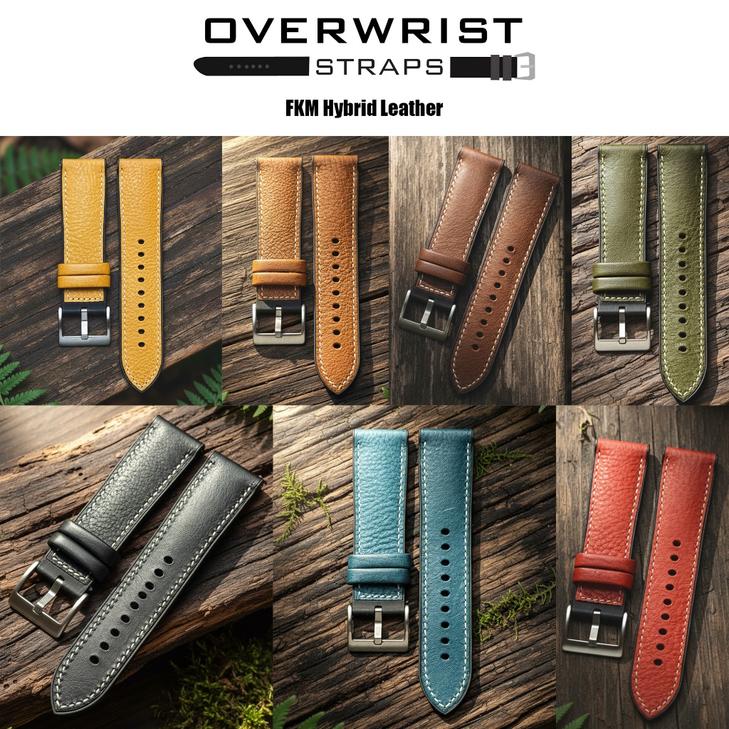สายนาฬิกาแบบยางรุ่น FKM Hybrid Leather
