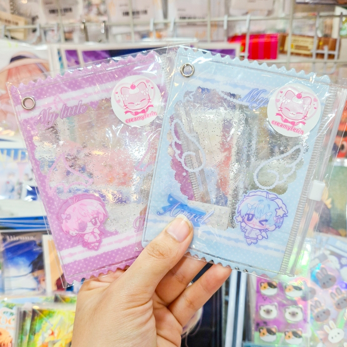 Framecard เฟรมการ์ดกระเป๋า ลายน้องเมด Eichi และ Hoshi สุดน่ารัก ห้อยได้แบบเก๋มาก [Creamyferin]