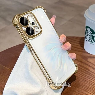 เคส สำหรับ OPPO Reno 15 Pro Max 5G Reno15 Reno15F Reno15Pro Reno15Promax A6X A6 4G A6Pro A5X ขอบ สีเงา กันกระแทก 021