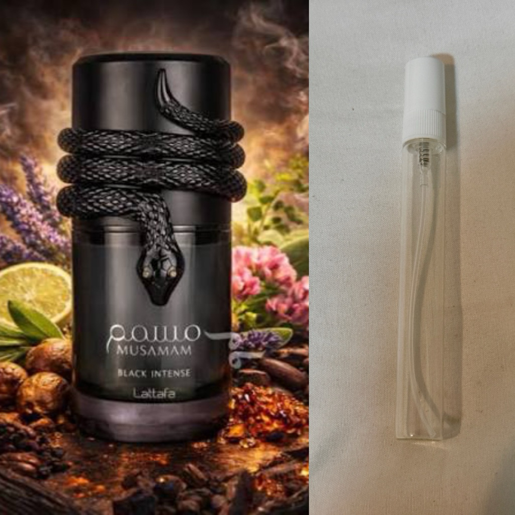 Musamam Black Intense Lattafa Perfumes for women and menแบบแบ่ง10มล