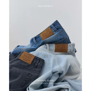 Riley.apparels - Boston Jeans กางเกงยีนส์กระบอกตรง texture ลูกฟูก 7016