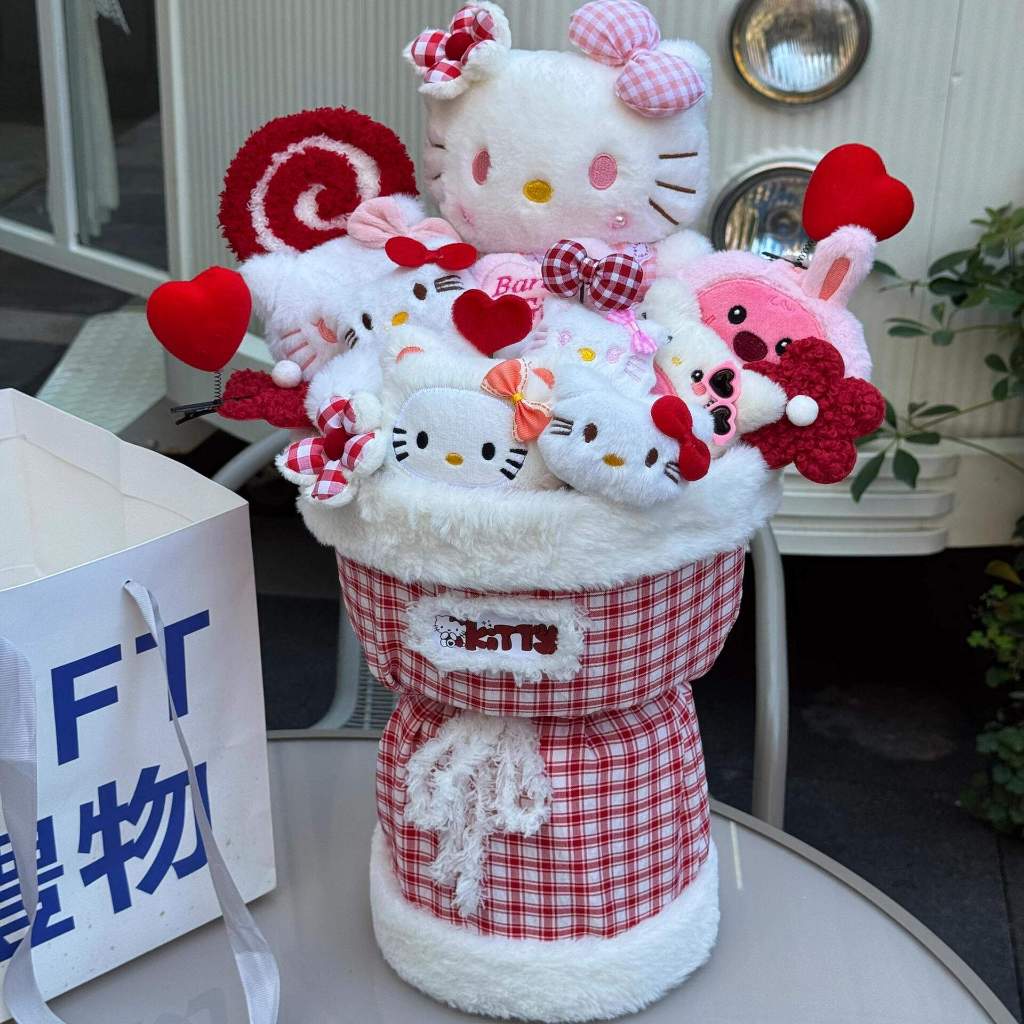 ช่อดอกไม้ตุ๊กตาเฮลโลคิตตี้ ของขวัญที่ยอดเยี่ยมสำหรับแฟนสาวของคุณ โดยเฉพาะในวันวาเลนไทน์ วันเกิด หรือวันรับปริญญา - รูปที่ 7