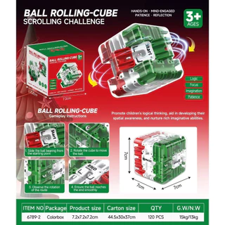 ลูกบาศก์รูบิก3D Maze Magic Cubeความเร็วหกด้าน3x3ก้อนเขาวงกตของเล่นหกด้านความเครียดปริศนาRolling Ball