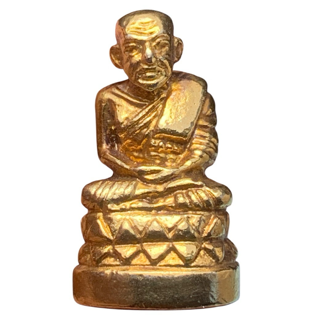 หลวงปู่ทวดบัวรอบ เนื้อกะไหล่ทอง วัดช้างไห้