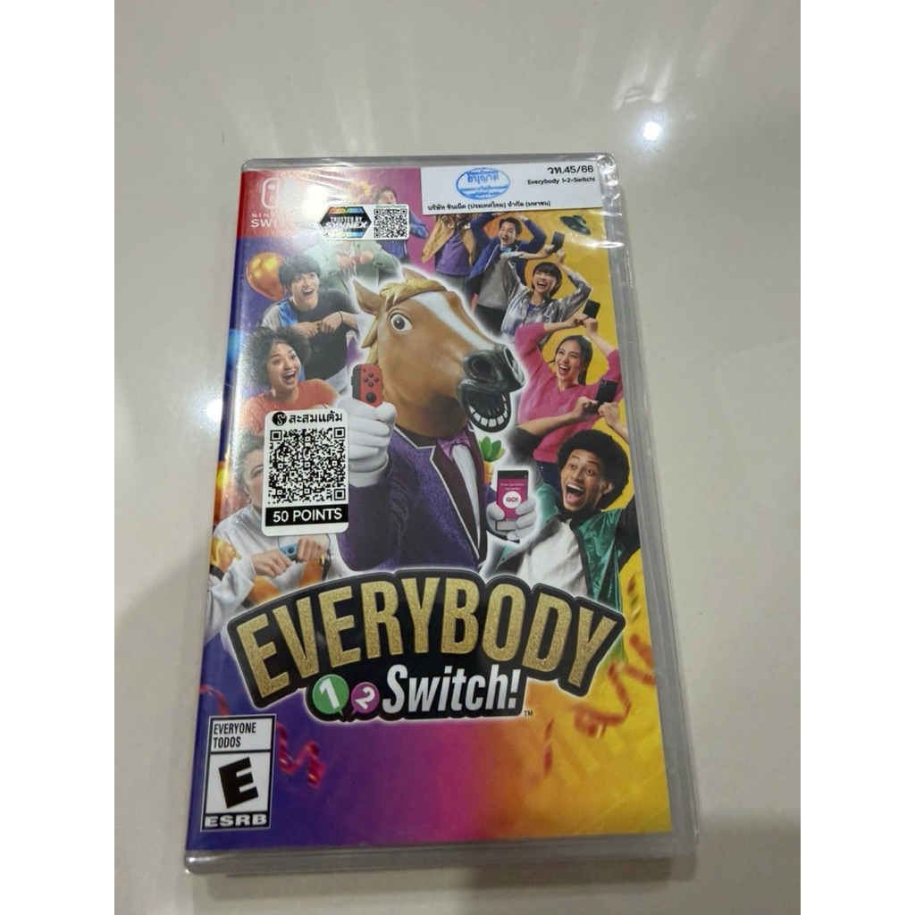 แผ่นเกมส์ nintendo switch everybody 1-2 switch มือ2 ✌🏻