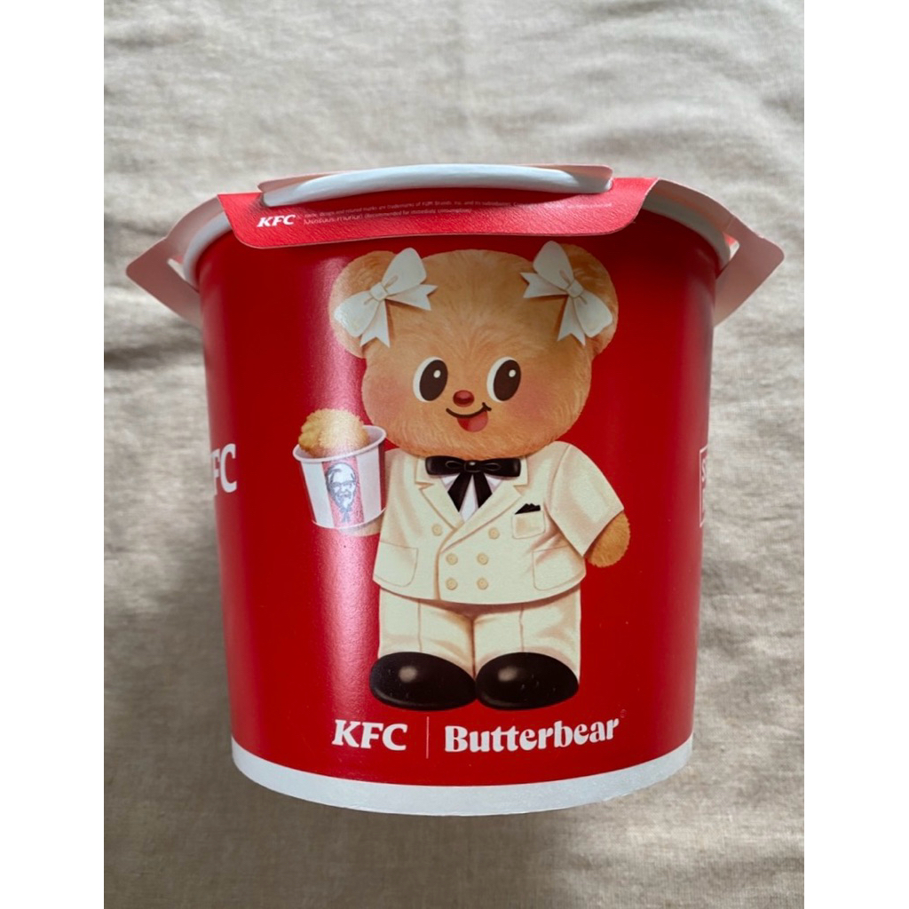 ถังกระดาษ kfc เคเอฟซี หมีเนย butterbear ยังไม่ผ่านการใช้งาน