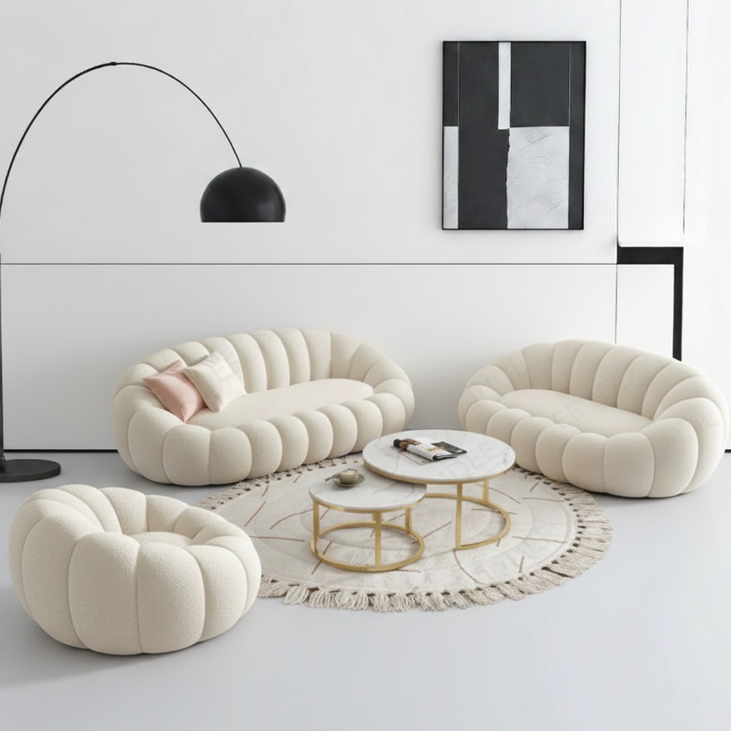 โซฟาขนแกะ รุ่น SF-105 สไตล์ Luxuly สวยงามทันสมัย