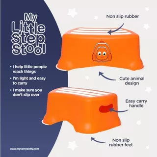My Carry Potty Step Stool + Trainer Seat 2ชิ้น ที่นั่งฝึกขับถ่ายสำหรับเด็ก ปลอดภัย มั่นใจ ใช้งานง่ายทุกวัน