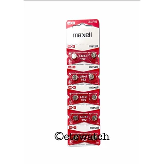 พร้อมส่ง> ถ่านกระดุม ถ่านปรอทวัดไข้ Maxell LR41 / AG3 / L736 1แผง 10เม็ด