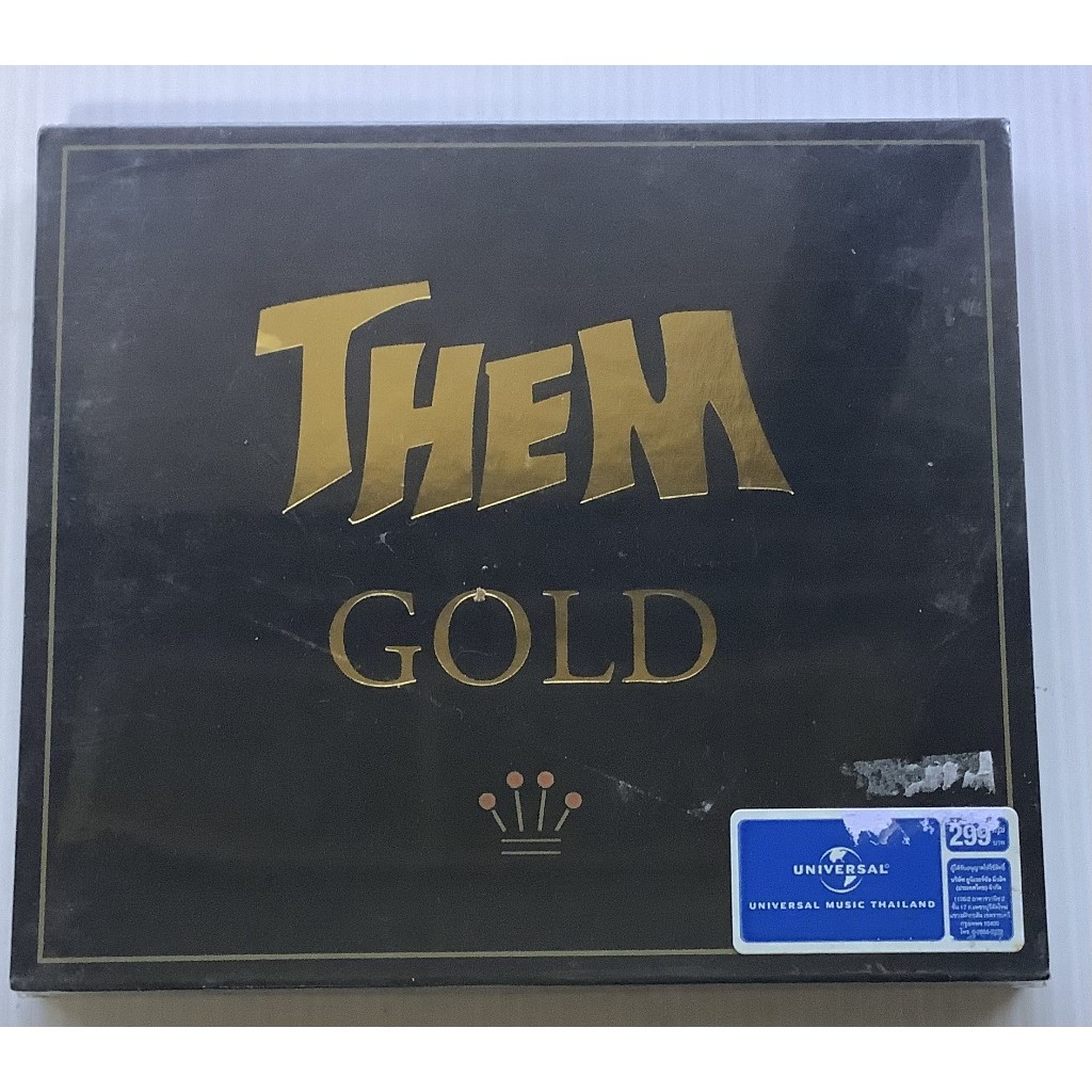 มือหนึ่ง 2CD 2ซีดีเพลง Them feat. Van Morrison อัลบั้ม Gold รวม 49 เพลงฮิิต ลิขสิทธิ์ ซีล