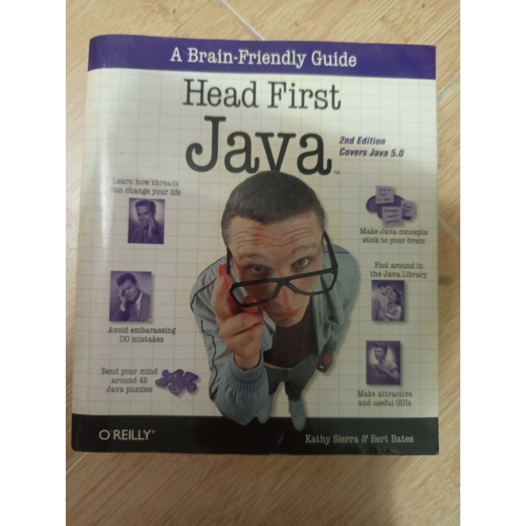 หนังสือมือ2 Head First Java สอนการเขียนโปรแกรม Javaเบื้องต้น โดย Kathy Sierra & Bert Bates สนพ.O'Rei