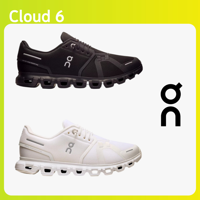 Shipping From Bangkok On Cloud 6 Casual Shoes for Men and Women Lightweight & Comfortable Full size 36-45