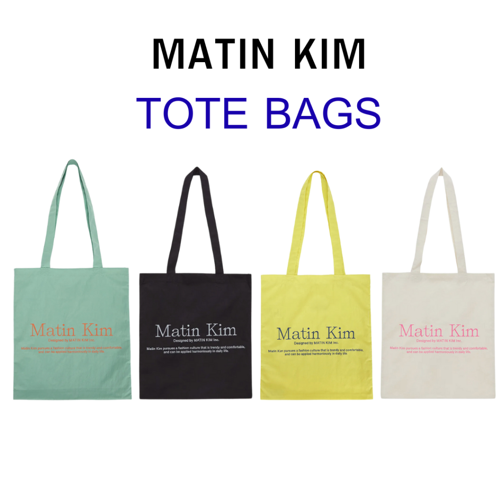 พรีออเดอร์ Matin Kim tote bag ถุงผ้า matin kim แท้ 100%