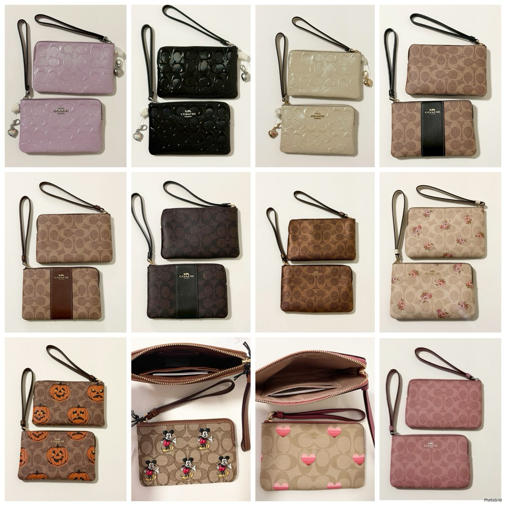 มีส่วนลดโค๊ดคุ้ม และลดร้านค้าใช้ร่วมกันใด้ คล้องมือ 1S CORNER ZIP WRISTLET IN SIGNATURE CANVAS