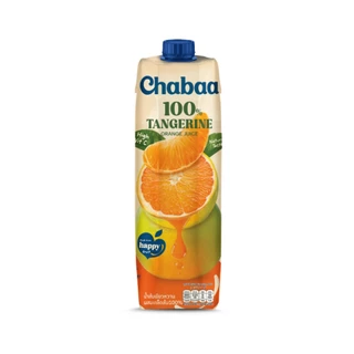 [ยกลัง 12 กล่อง] CHABAA น้ำส้มเขียวหวานผสมเกล็ดส้ม 100% 1000 มล.